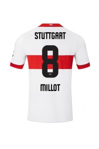 Stuttgart Enzo Millot #8 Fotballdrakt Hjemme Klær 2024-25 Korte ermer